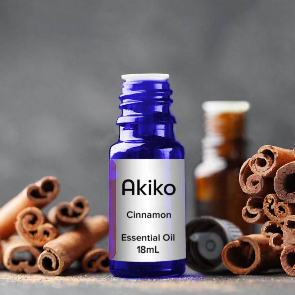 Cinnamon Essential Oil (18ml bottle with dropper) AkikoMNL